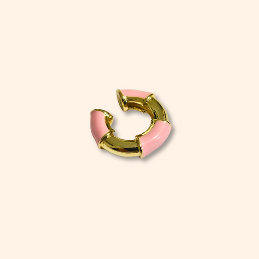 Introducing the Gold Ear Cuff with Colours by Roots Jewellery, this exquisite piece combines the elegance of gold with vibrant hues, elegantly set against a beige background. Crafted to perfection, it embodies sophistication and timeless charm.